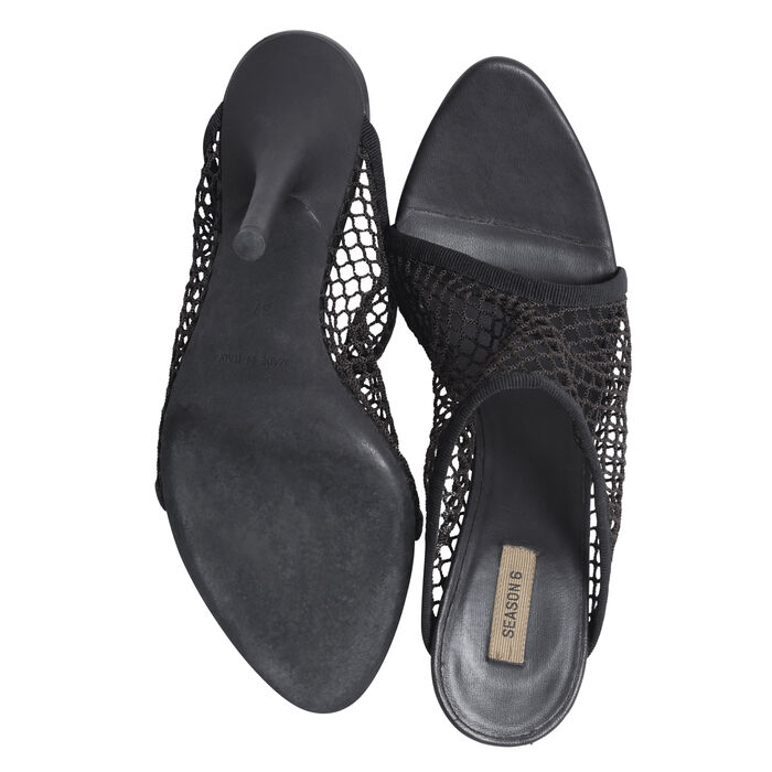 Yeezy Season 6 Graphite Mesh Heels