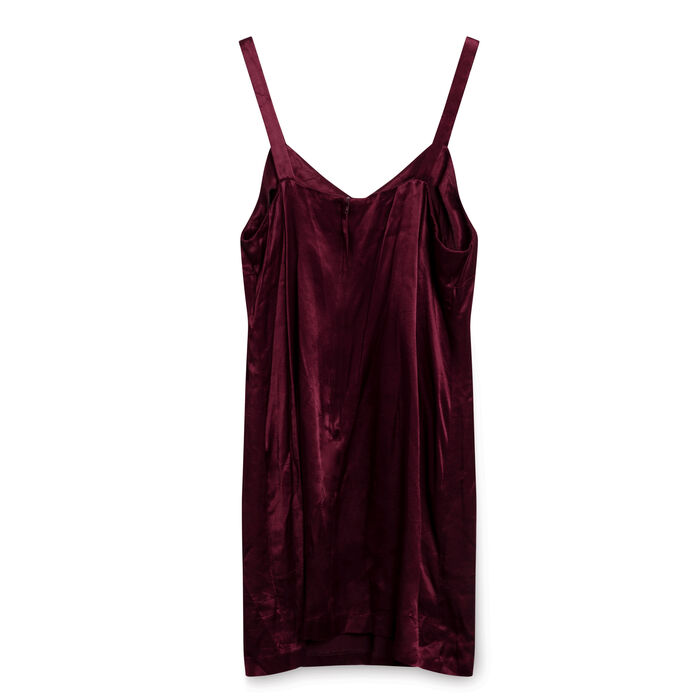 Vintage Burgundy Midi Cocktail Dress