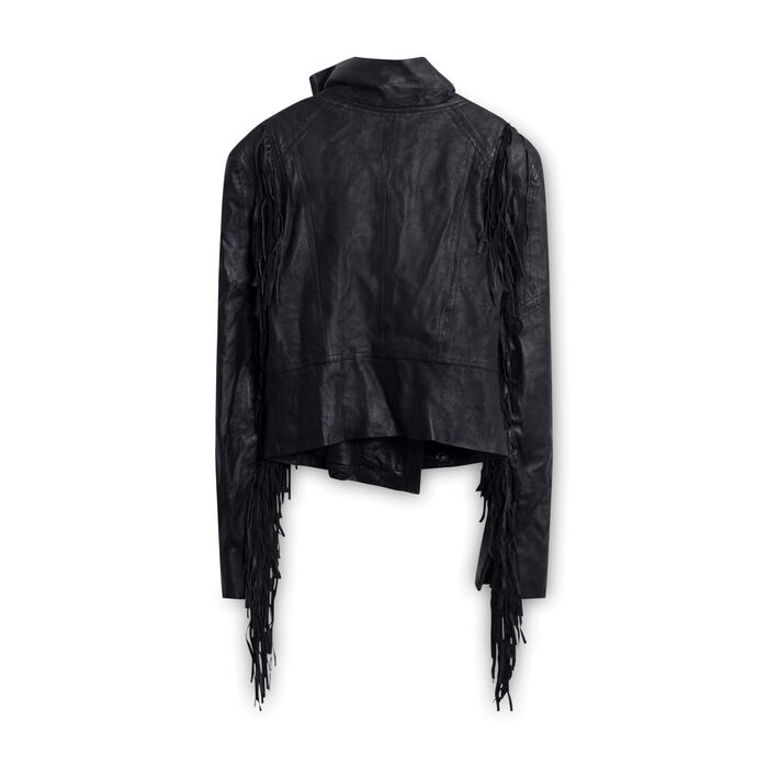 6 Shore Road Fringe Leather Jacket