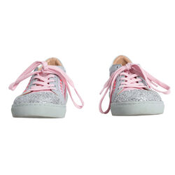 Sophia Webster Riko Glitter Cap-Toe Sneakers - Pink