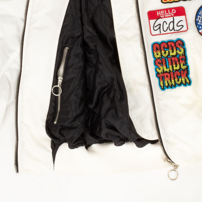 GCDS White Patches Bomber Jacket