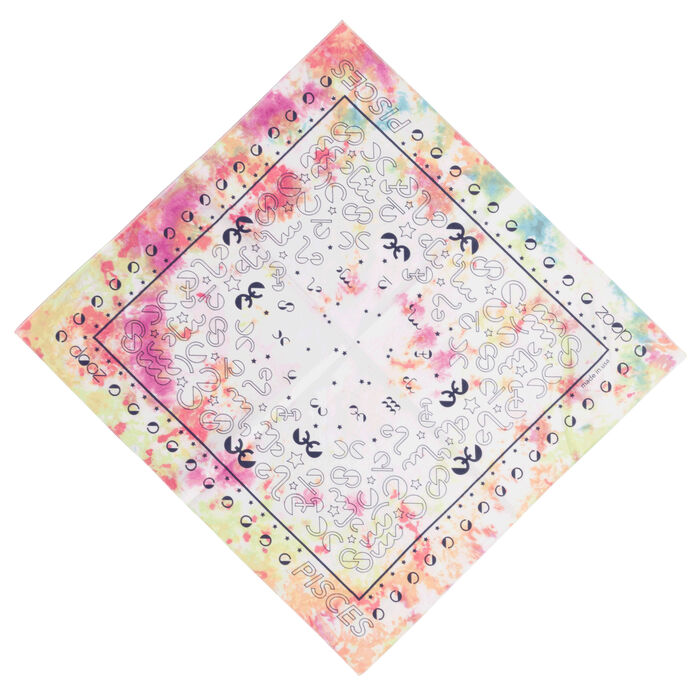 DOOZ Pisces Bandana + Keychain Set in Tie Dye