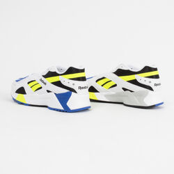 Reebok Aztrek Sneaker in White/Black/Cobalt/Yellow