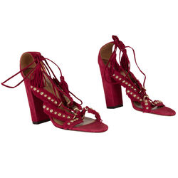 Aquazzura Red Lace-Up Heel