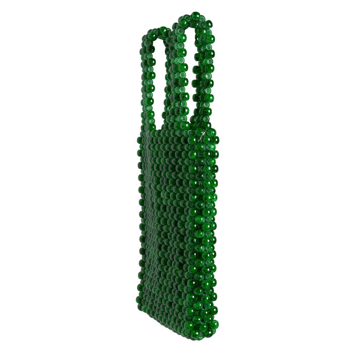 Mini Shopper Tote in Faux Jade