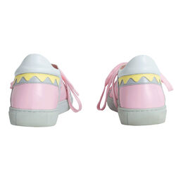 Sophia Webster Riko Glitter Cap-Toe Sneakers - Pink