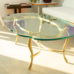 Vintage Glass Coffee Table