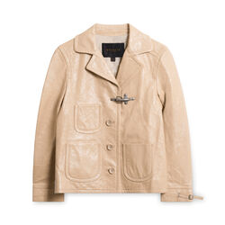 Coach Patent Leather Fireman Jacket - Sand