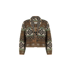 Vintage Flashback Multicolor Woven Suit Jacket