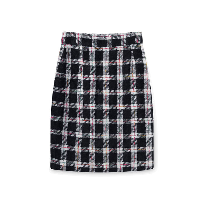 Vintage Plaid Blazer and Skirt Set