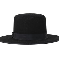 Stetson Amish Buffalo Fur Felt Open Crown Fedora Hat