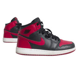 Nike Air Jordan 1 Mid Basketball Shoes - Red/Black