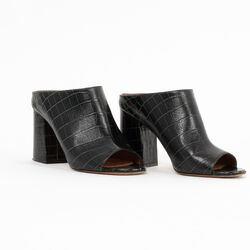 Givenchy Snakeskin Patterned Leather Mules