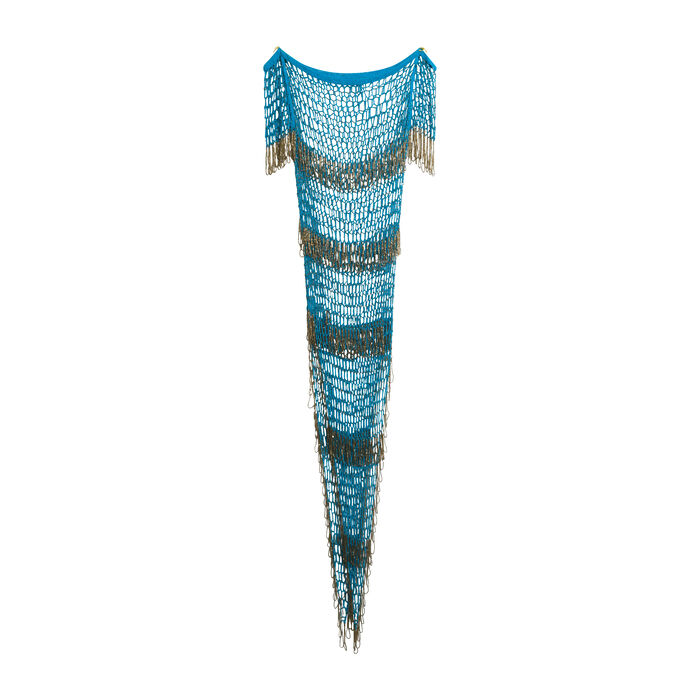 Vintage Beaded Mesh Dress