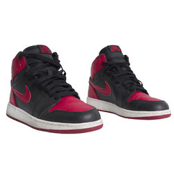 Nike Air Jordan 1 Mid Basketball Shoes - Red/Black
