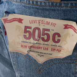 Levi's 505c Distressed Slim Straight Leg Jeans