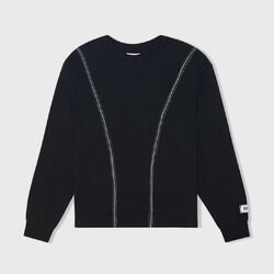 Baseball Long Sleeve Tee - Black