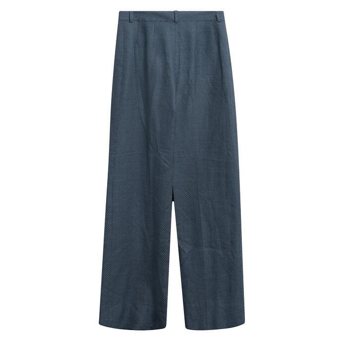 Chloé Polka-Dot Wide Leg Trousers in Blue