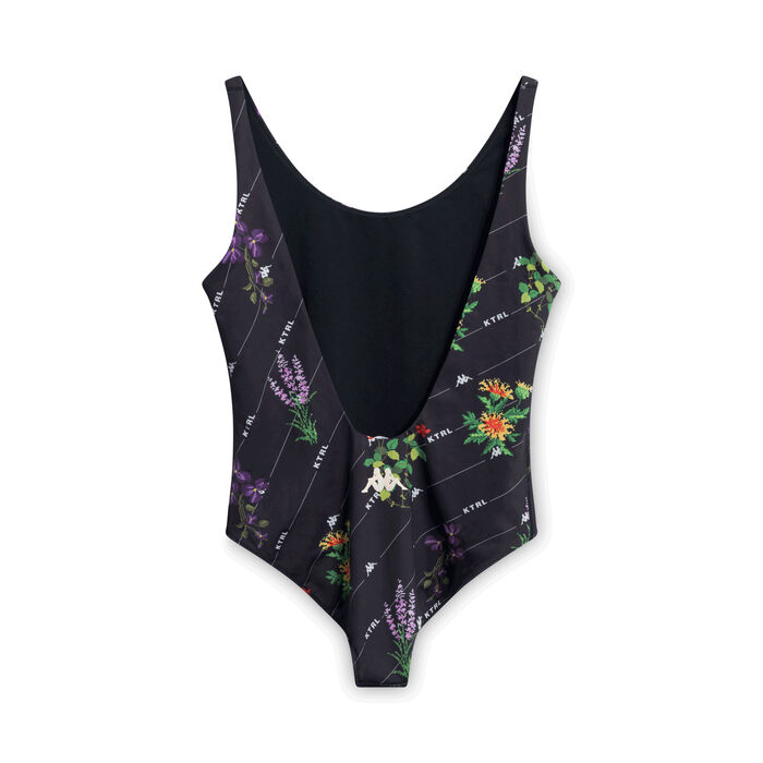Kappa Kontroll Floral Black Swimsuit
