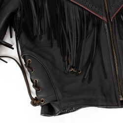 Vintage Force Fringe & Leather Jacket