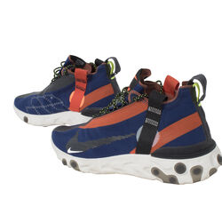 Nike Men's React Runner Mid WR ISPA Blue Void/Team Orange Synthetic