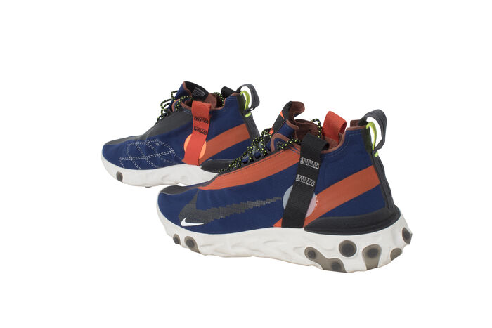 Nike Men's React Runner Mid WR ISPA Blue Void/Team Orange Synthetic