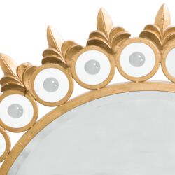 Vintage Sunburst Standing Mirror