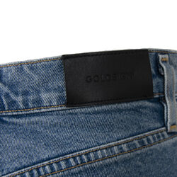 Goldsign- Benefit High-Rise Straight Jeans in Light Blue