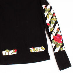 Off-White Rose Embroidered Long Sleeve Shirt