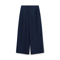 Elizabeth and James Wide-leg Trousers - Navy