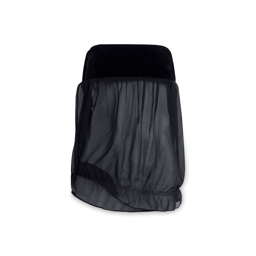 Gucci for Tom Ford 2002 Silk Mesh Crop Top