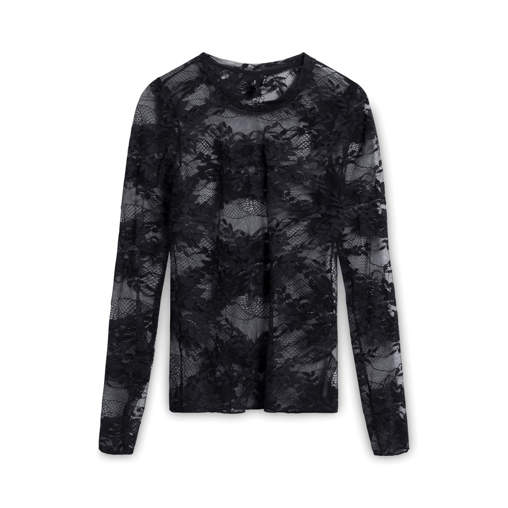 Out From Under Floral Mesh Top