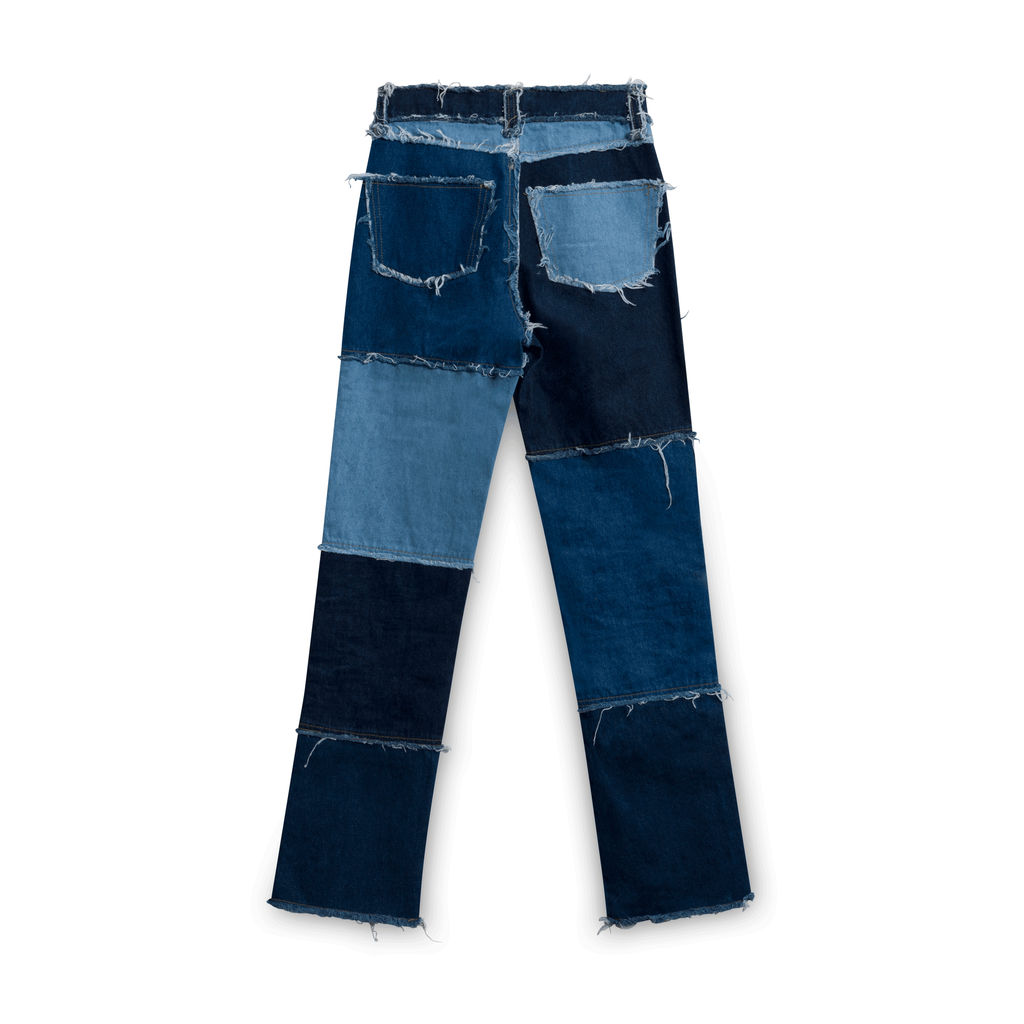 Jaded London Patch Work Boyfriend Jeans