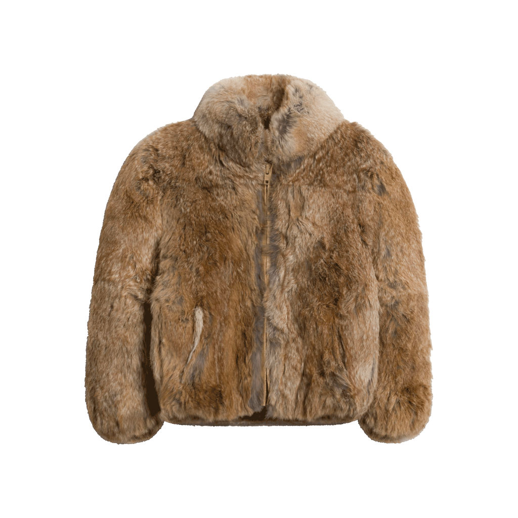 Vintage Caravelle Rabbit Fur Jacket (Brown)