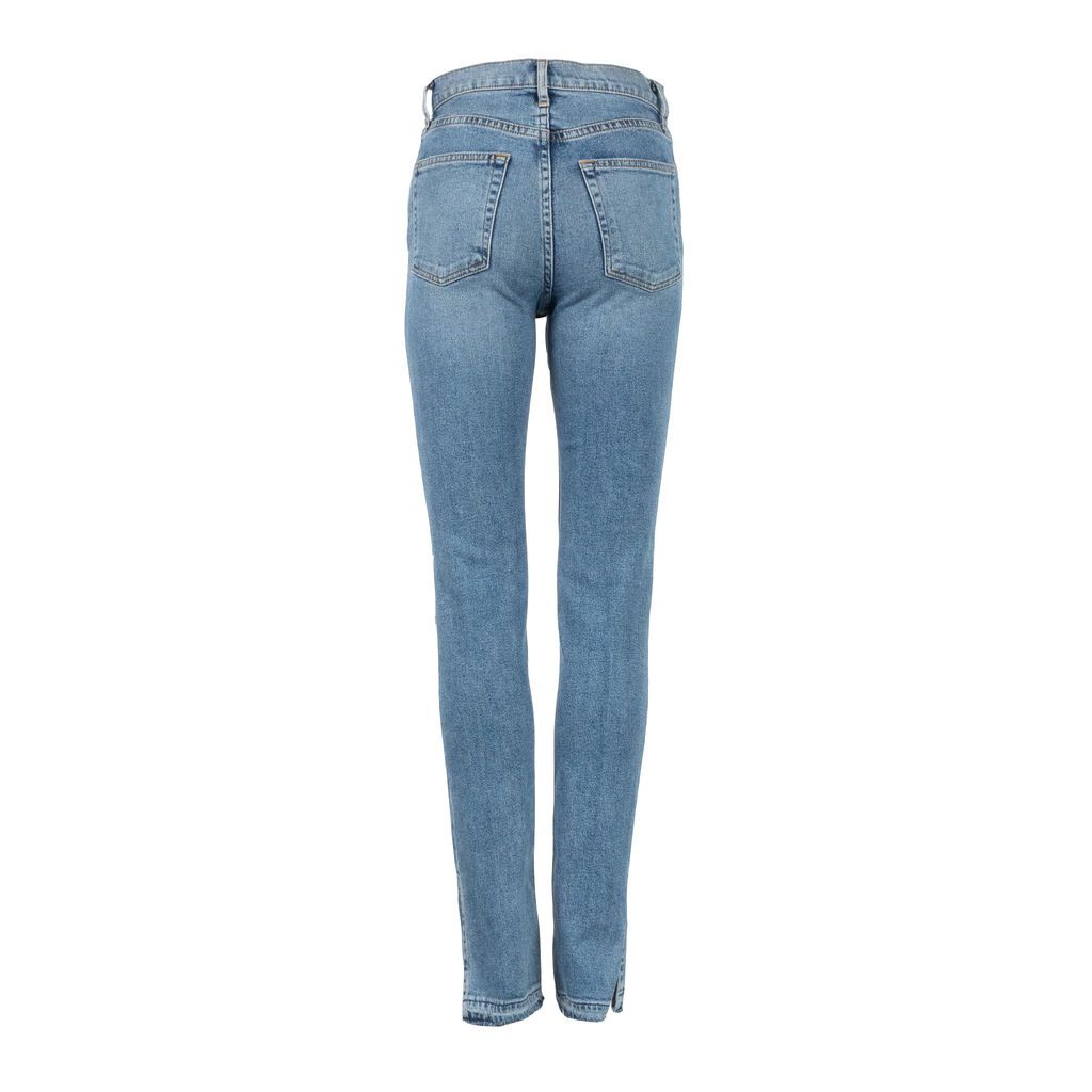 Cotton Citizen High Split Jean In Blue By Jess Mair Basic Space Own The Future