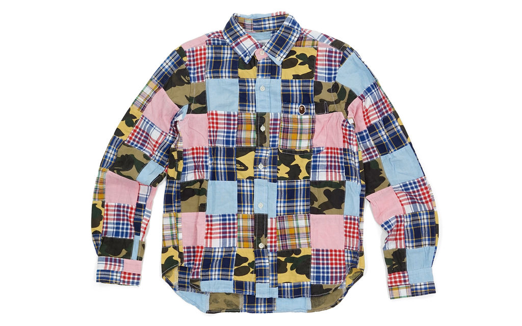 Bape Patchwork Button Up Shirt