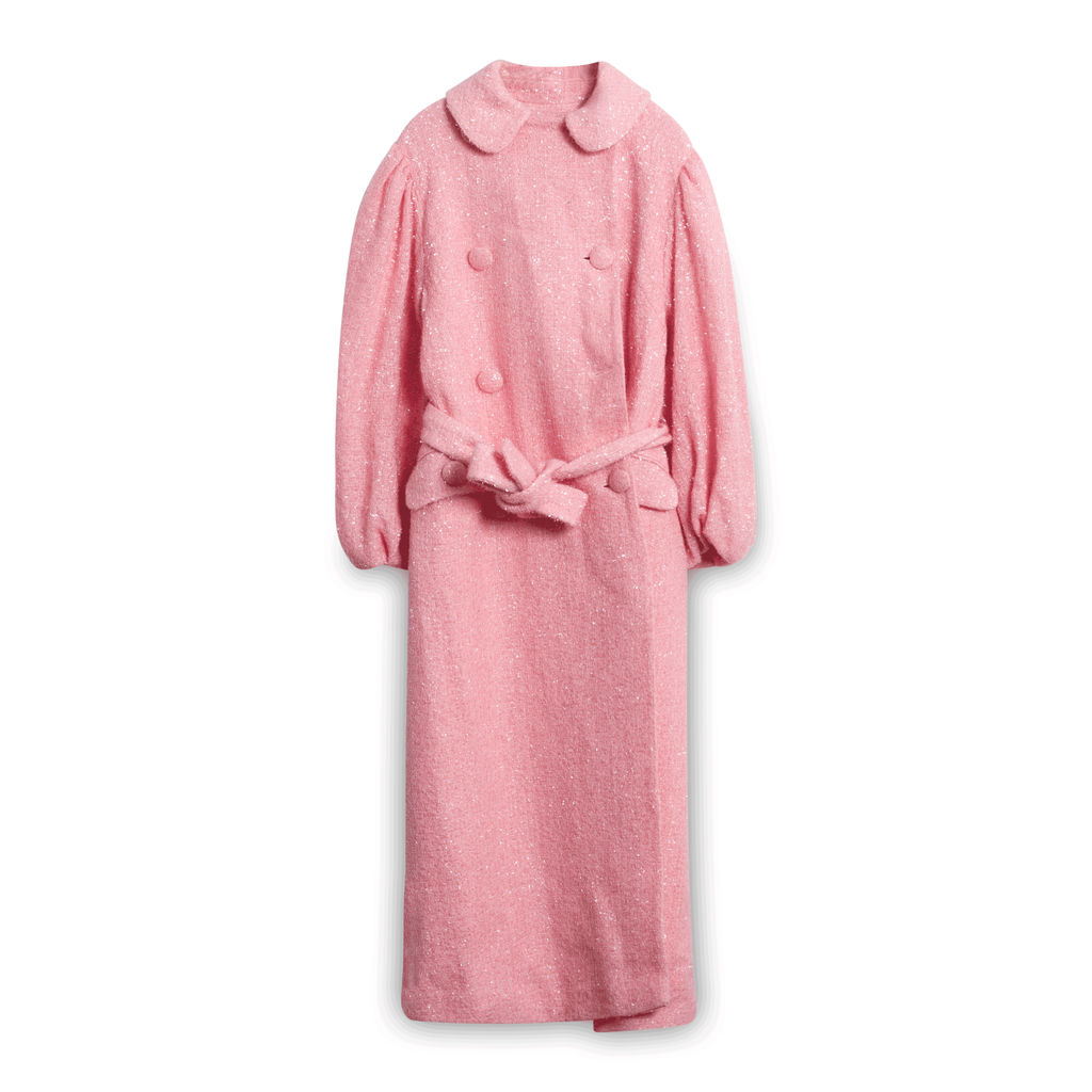 Simone Rocha Pink Wool Coat