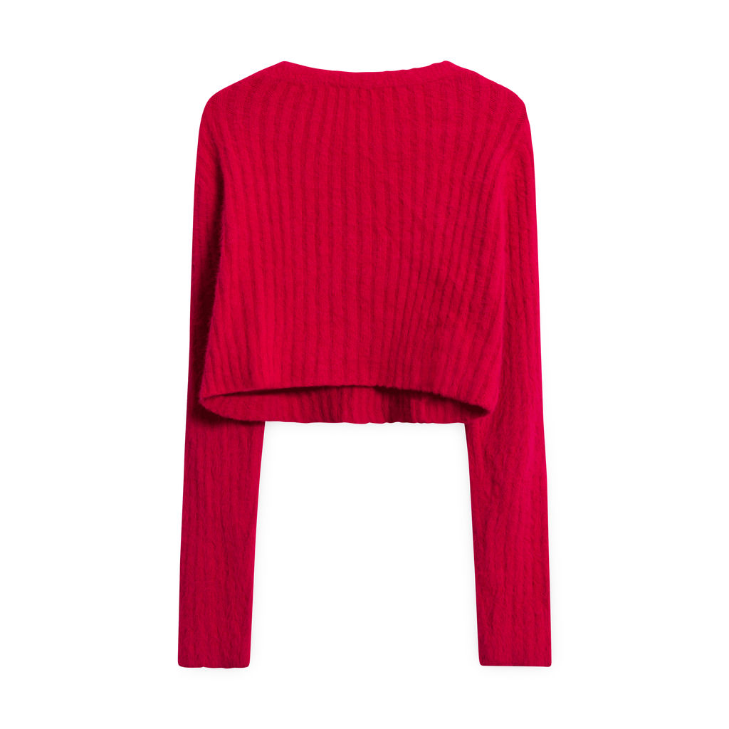 Urban Outfitters Cropped Sweater - Red