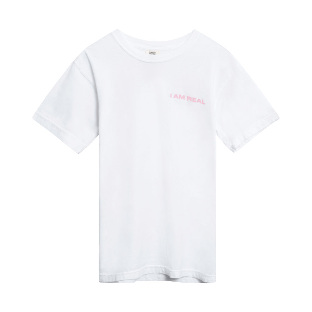 I Am Real Logo T-Shirt in White