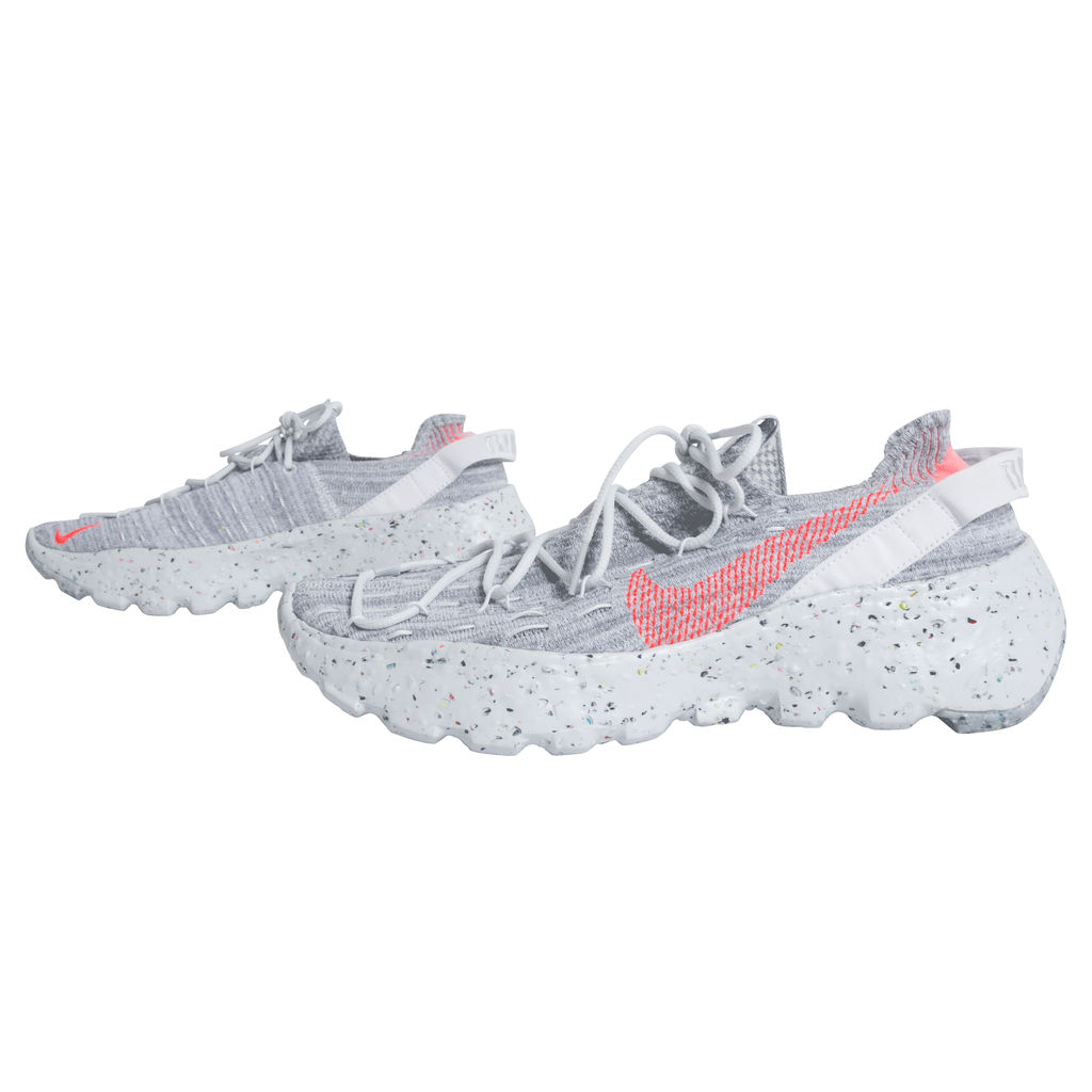 Nike Women's Space Hippie 04 Sneaker in Summer White/Hyper Crimson by