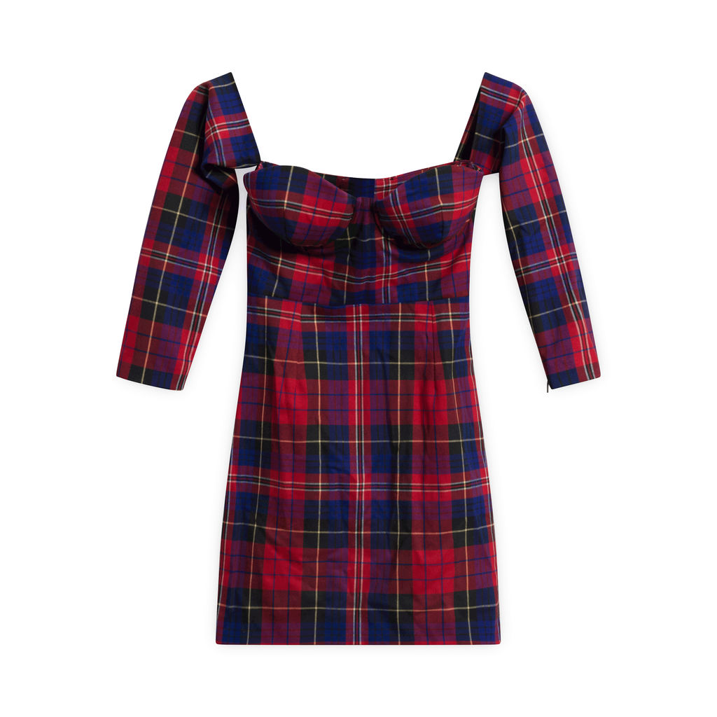 ASOS Checkered Shoulder less Dress