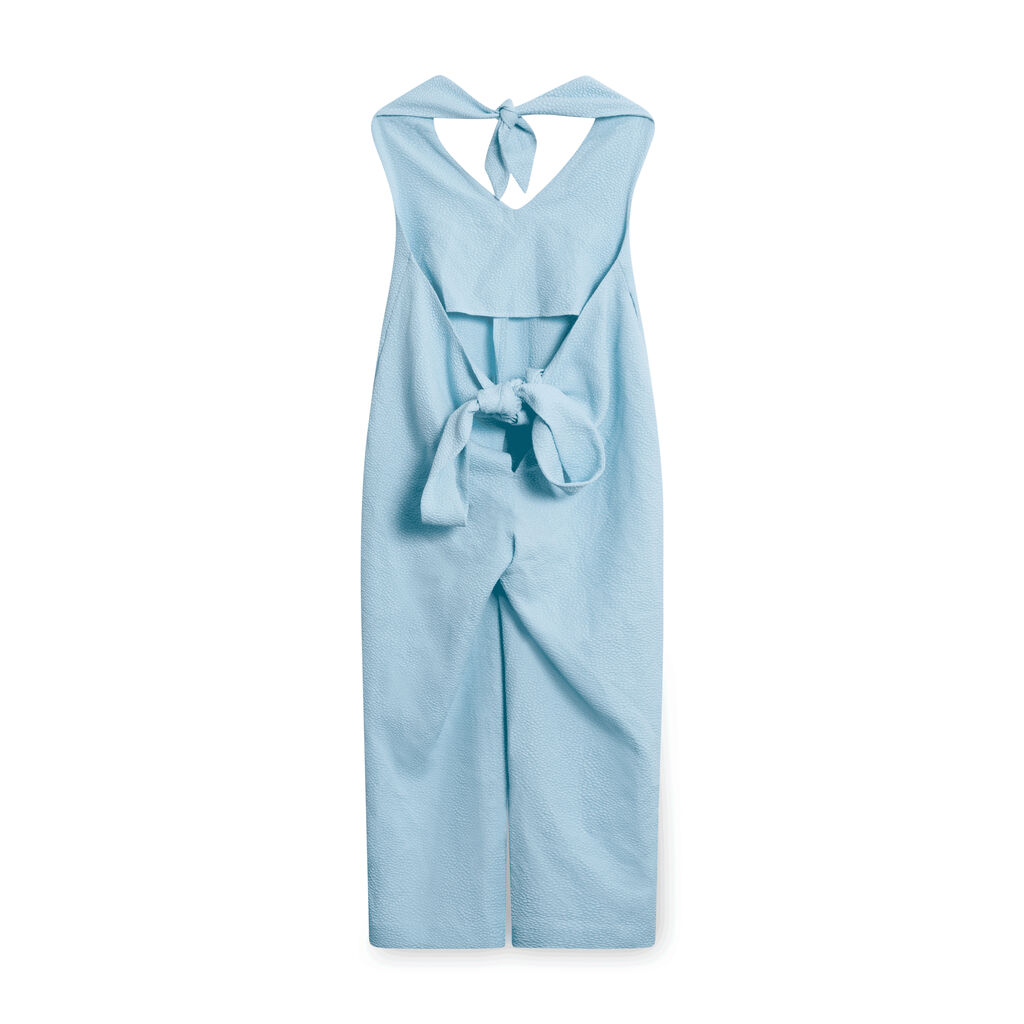 J.Jill Speckled Jumpsuit - Light Blue