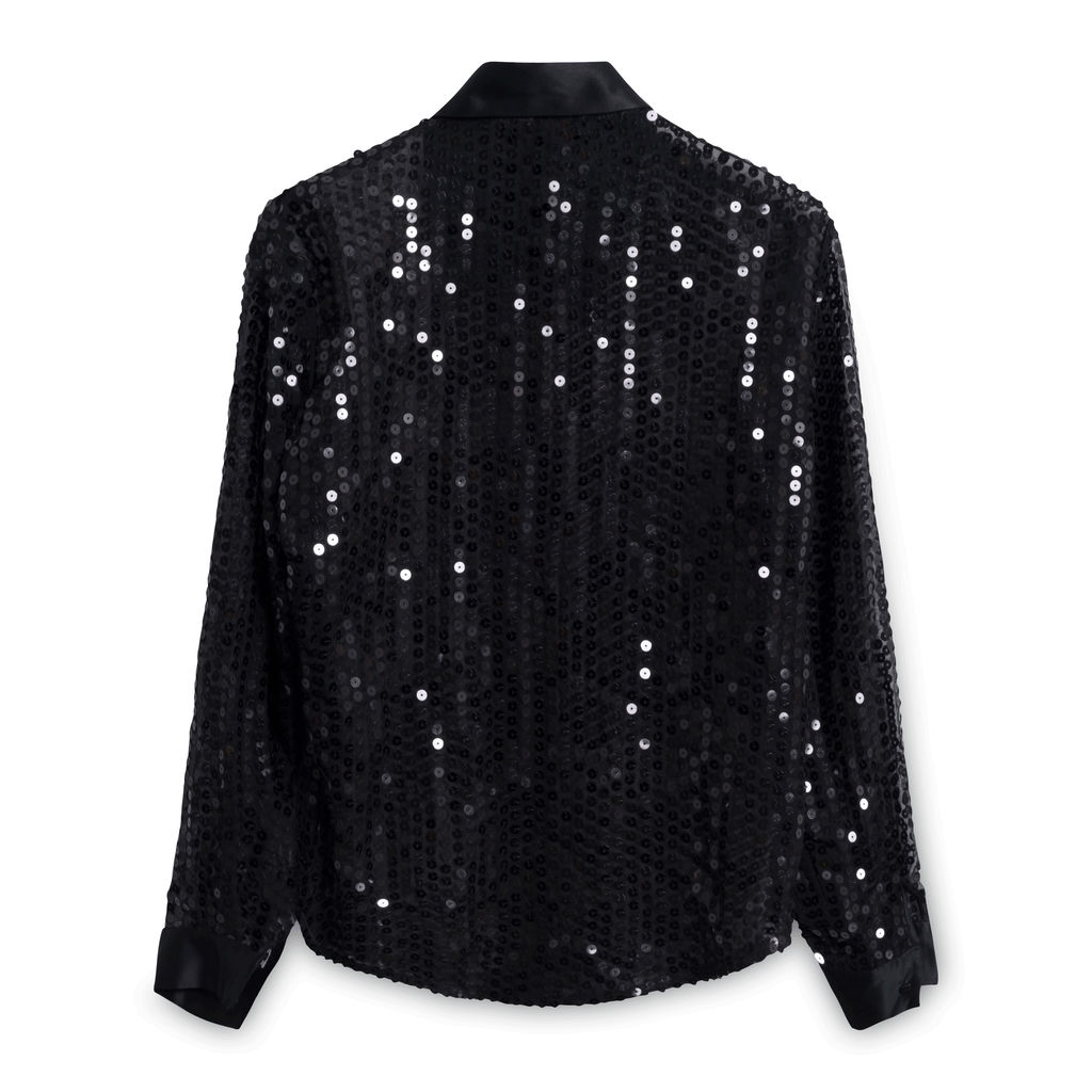 Virani Black Sequin Shirt
