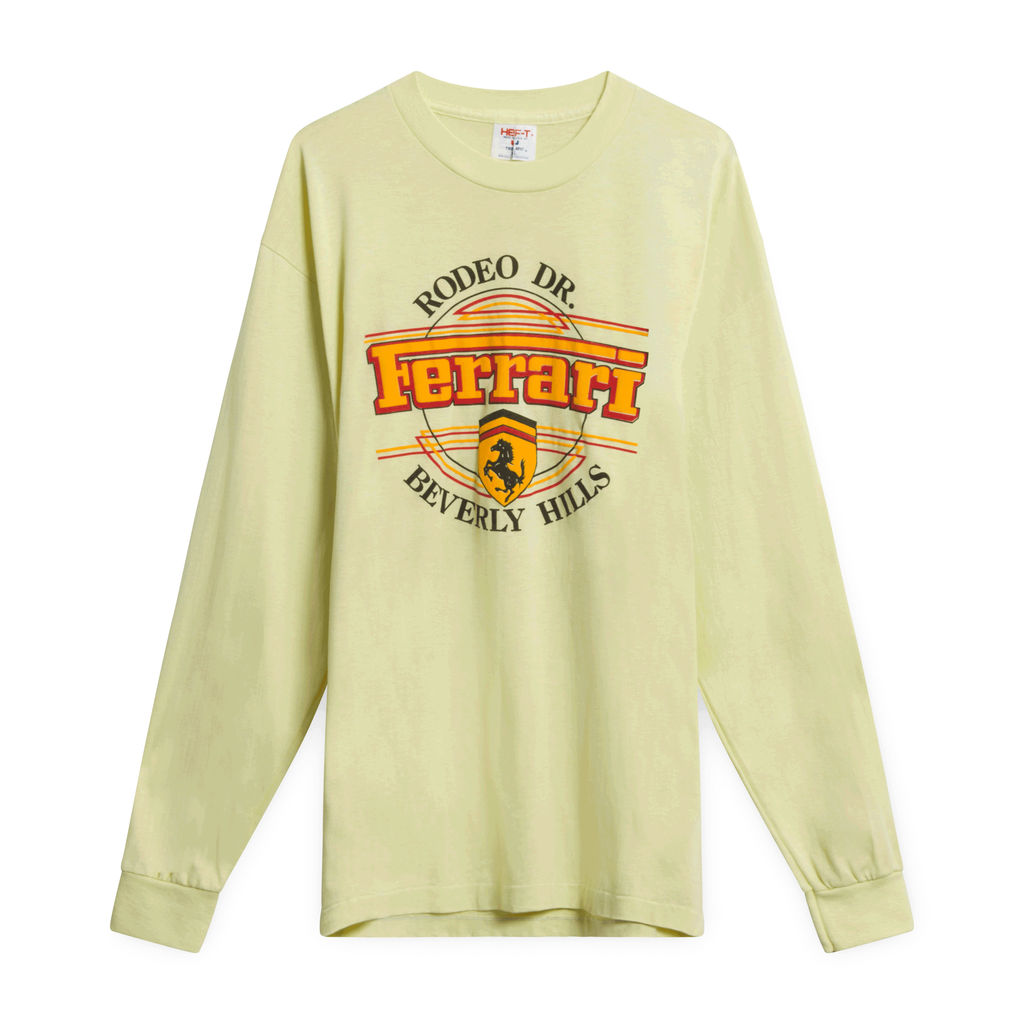 Yellow Ferrari Rodeo Drive Long Sleeve