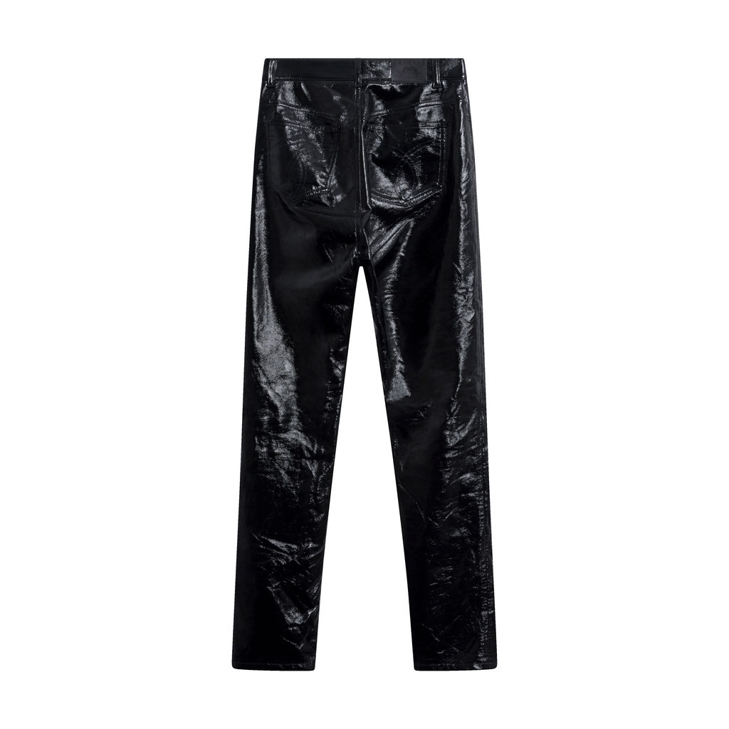 Fiorucci Black Leather Trousers