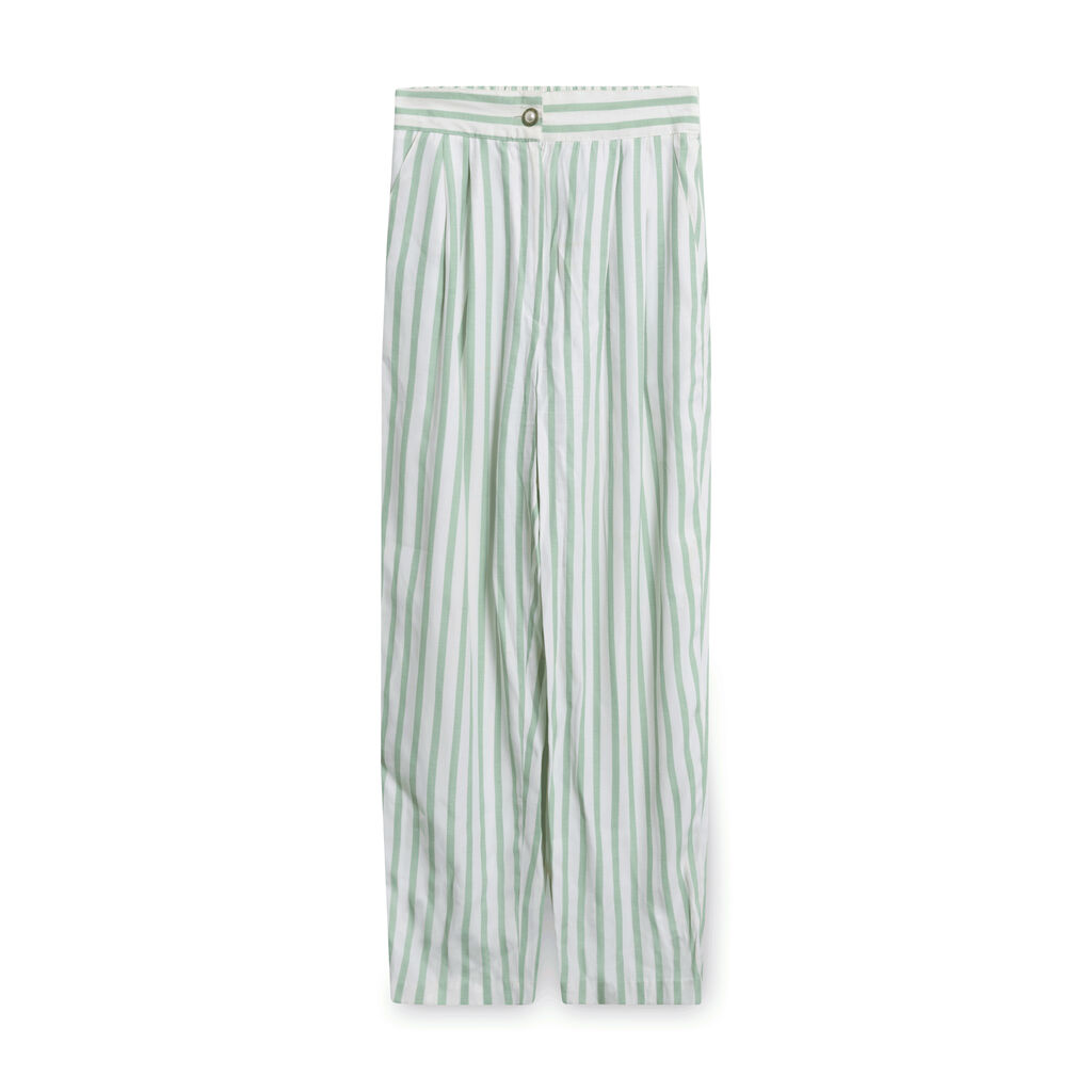 Vintage Acapella Green Pinstripe Pants