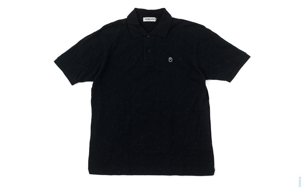 Black Apehead Pique Polo black