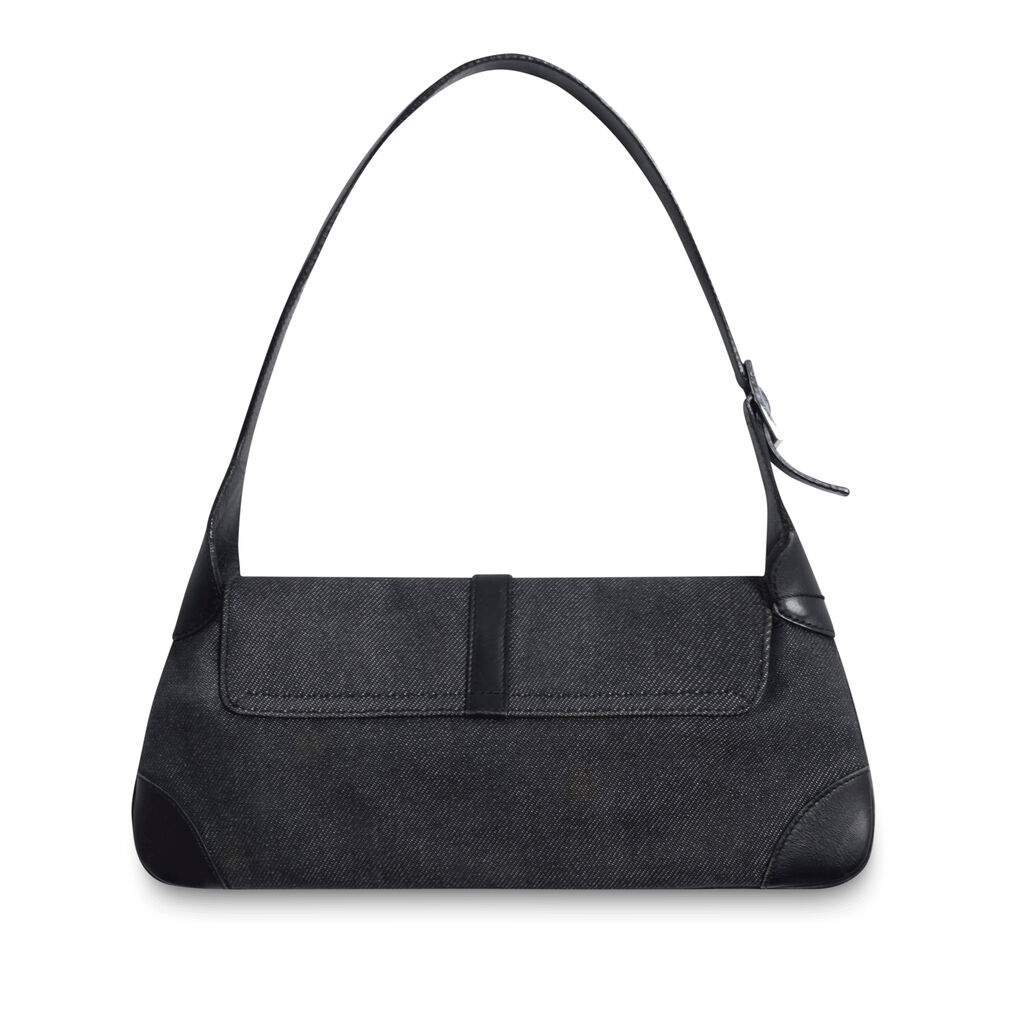 Gucci Denim Jackie O Shoulder Bag
