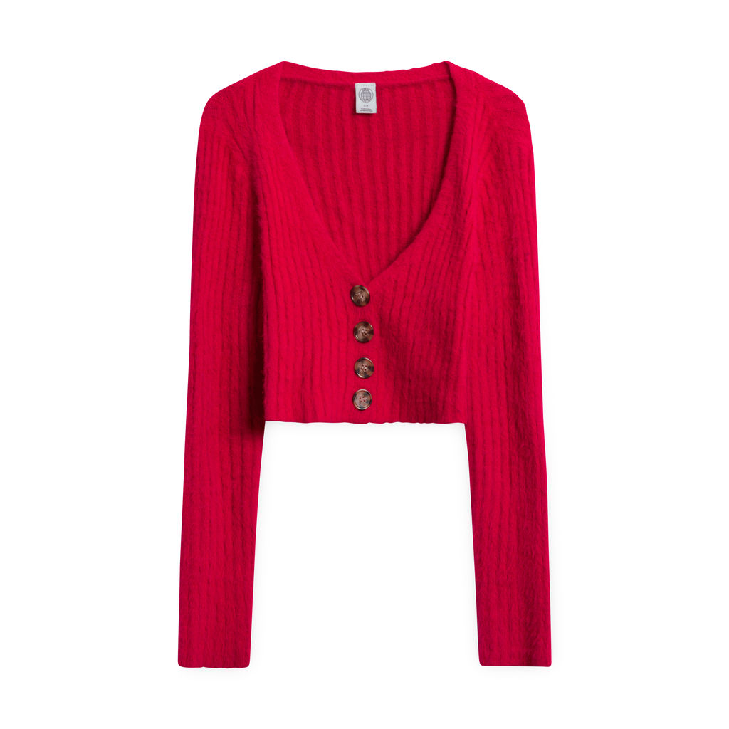 Urban Outfitters Cropped Sweater - Red