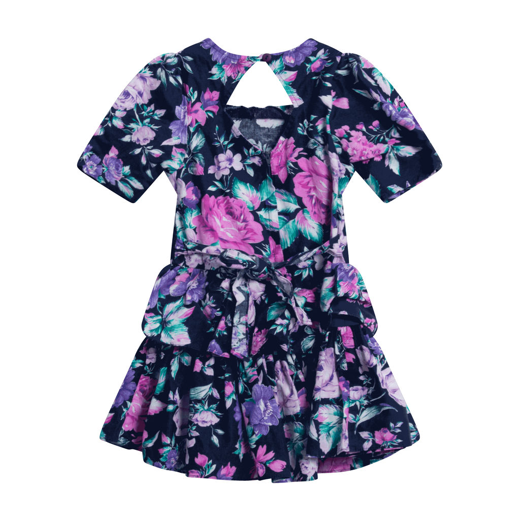 Eve Too Floral Dress Short Sleeve Tiered Ruffled Dress